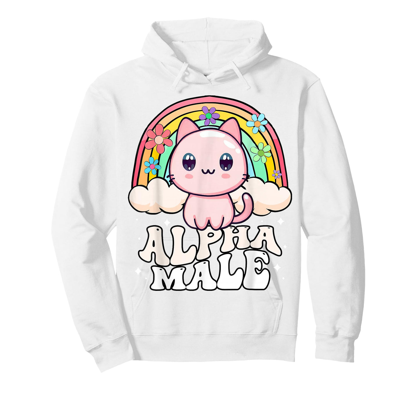 Alpha Male Cat Kitten Rainbow T-Shirt