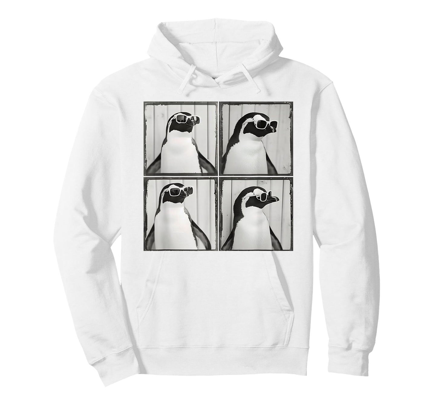 Funny Penguin Wearing Sunglasses Retro Penguin Lover T-Shirt