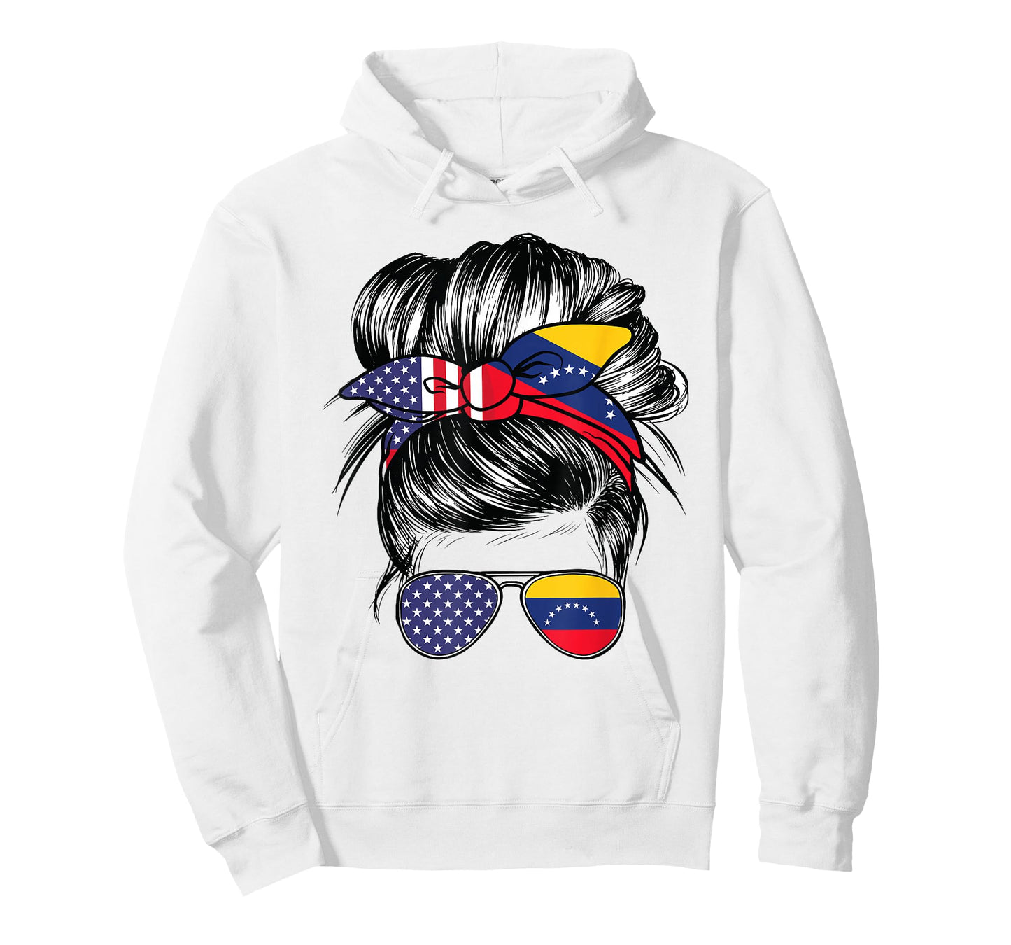 Venezuela Flag American Women Girl USA Heritage Venezuelan T-Shirt