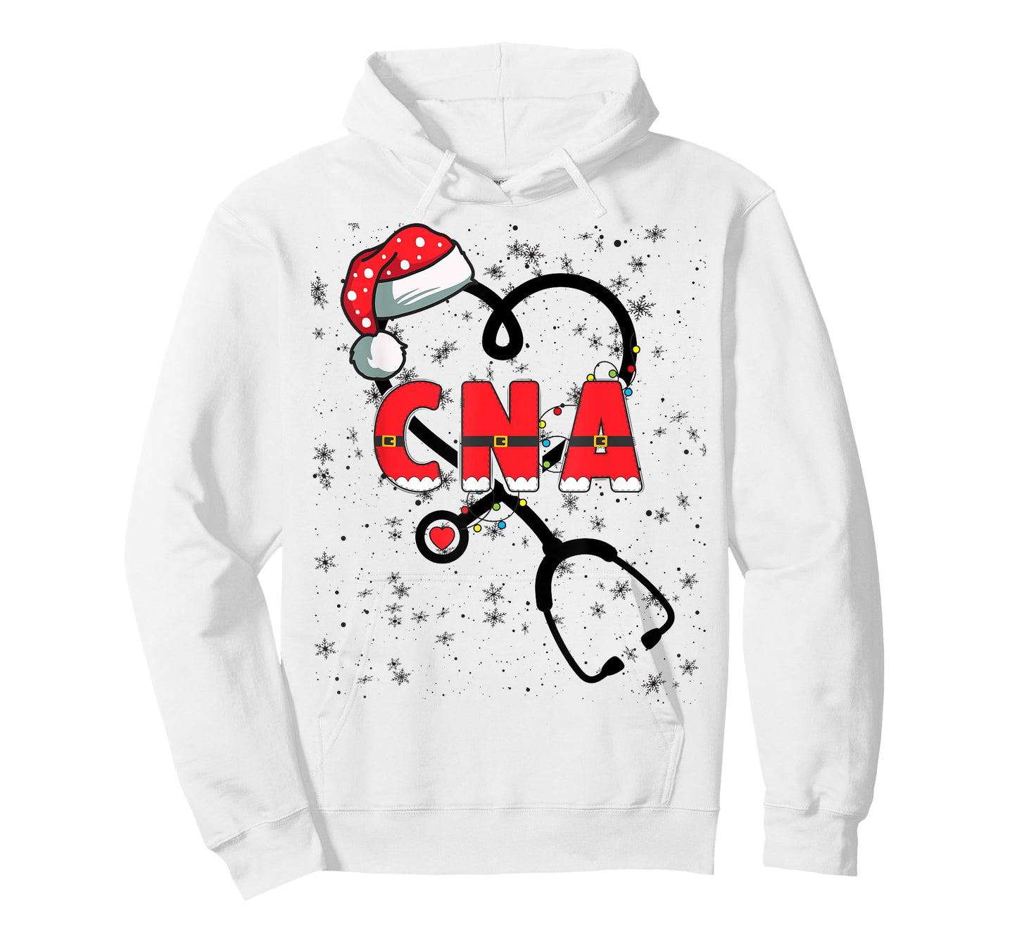 CNA Christmas Heart Certified Nursing Assistant Xmas Party T-Shirt