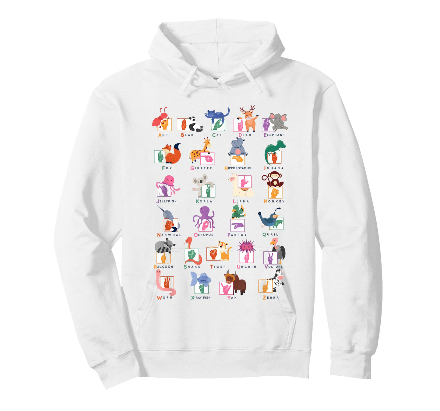 American Sign Language Gifts for Teachers ASL Alphabet T-Shirt