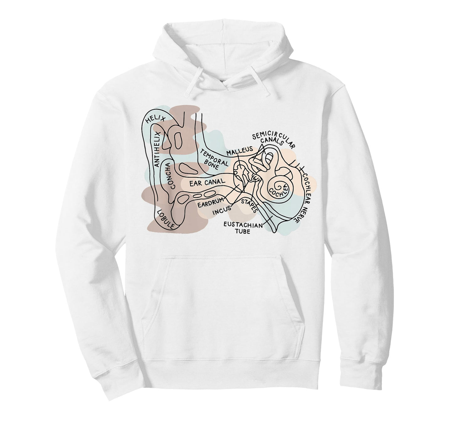 Audiology Audiologist Vestibular Therapist Inner Ear Anatomy T-Shirt