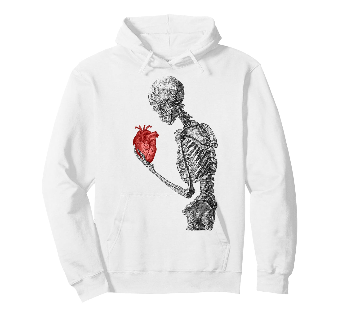 Anatomical Red Human Heart Skeleton Cardiac T-Shirt