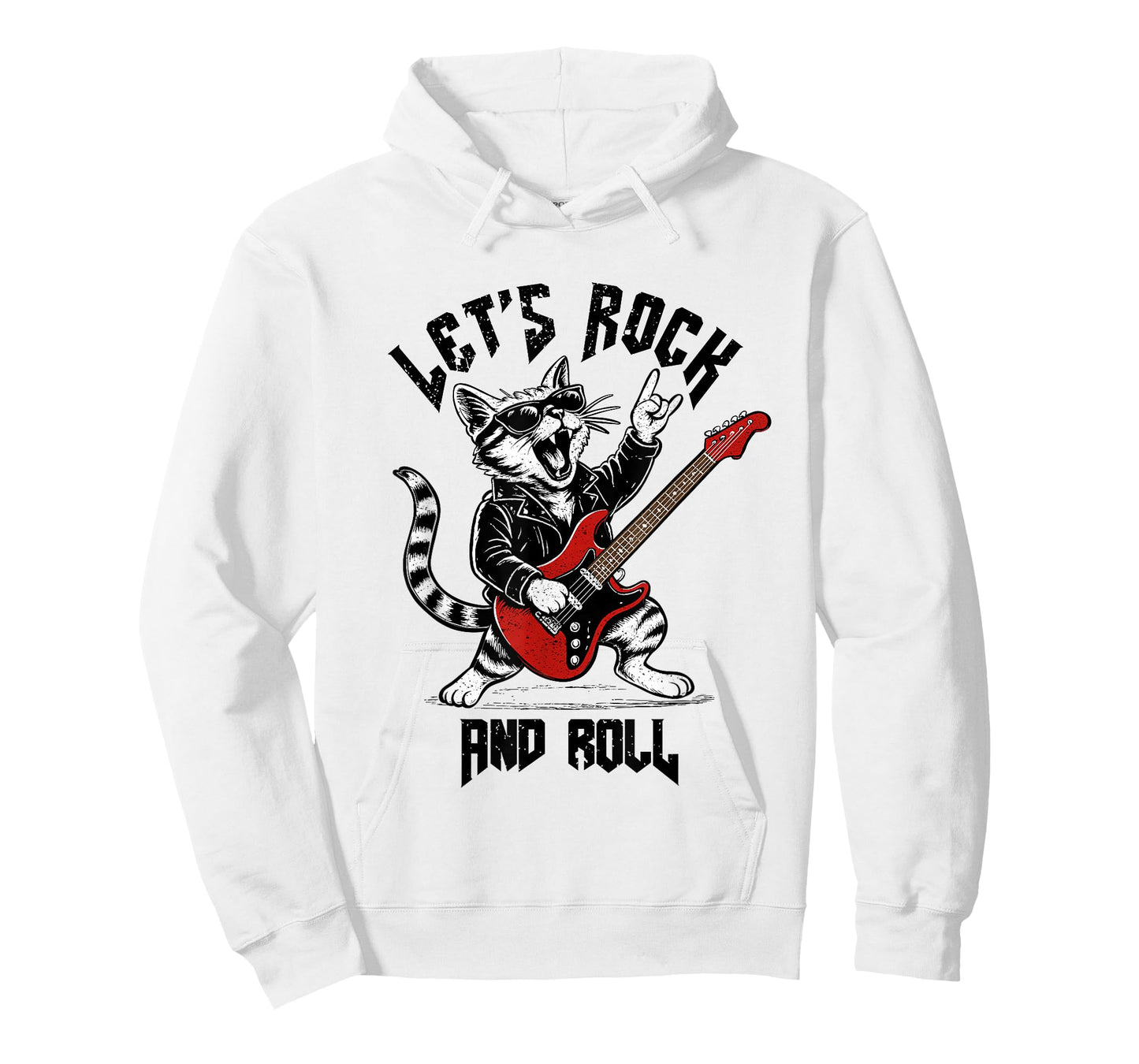 Rock and Roll Cat Guitarist Vintage Rock&Roll Cat Guitar T-Shirt