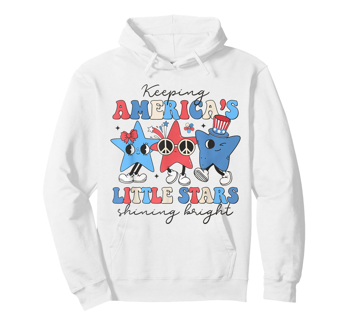 Pediatric Nurse 4th of July Little Stars Shining Bright T-Shirt for Women Men