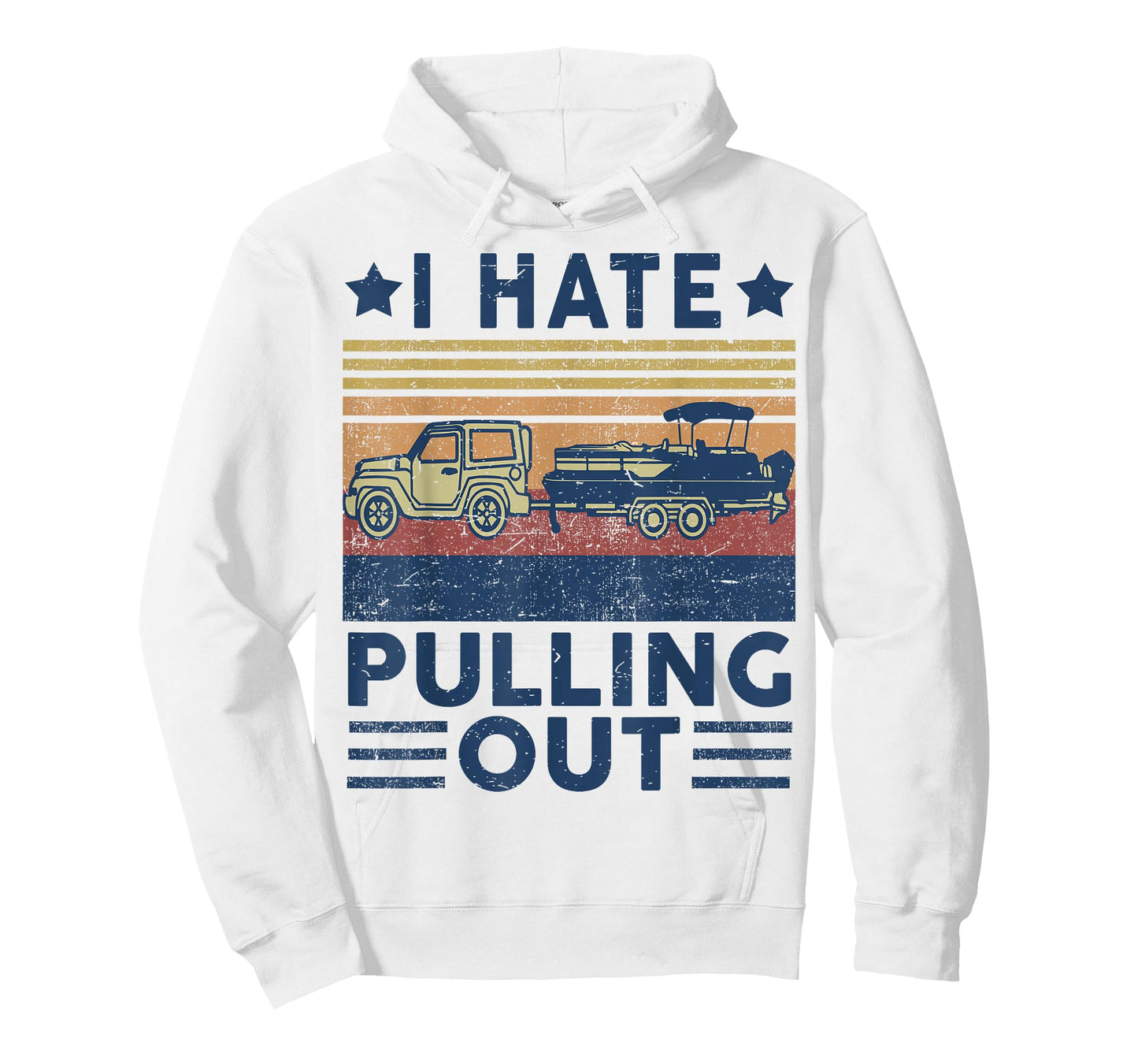 Boat Captain-Shirt I Hate Pulling Out Pontoon Dad Funny Papa T-Shirt
