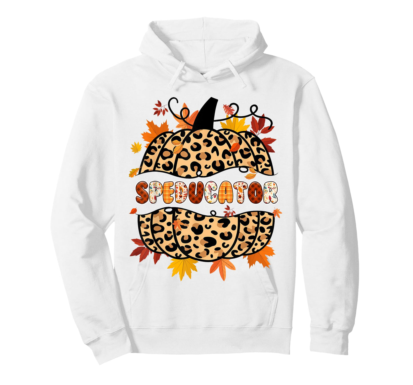 Autumn Fall SPED ED Teacher Thankful Grateful Pumpkin Retro T-Shirt