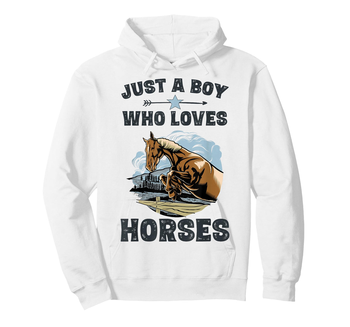 Just A Boy Who Loves Horses Shirt Horse Equestrian Boys T-Shirt