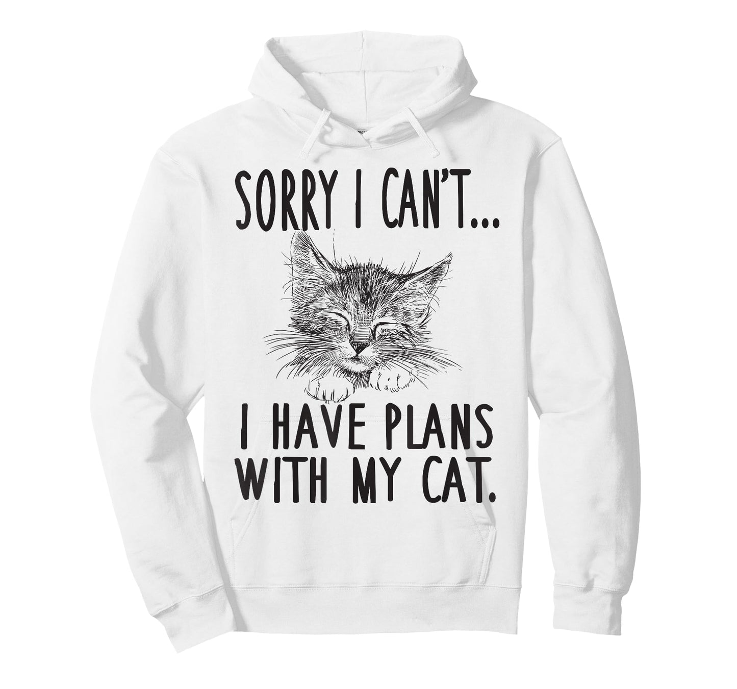 Sorry I Can't I Have Plans with My Cat Cute Cat Lover T-Shirt