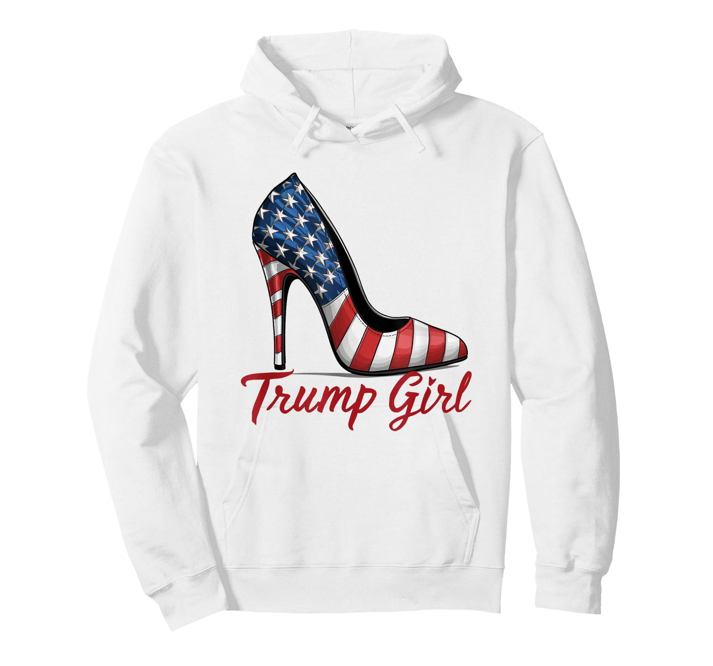 Trump Girl High Heel Stilettos American Flag Trump 2024 T-Shirt