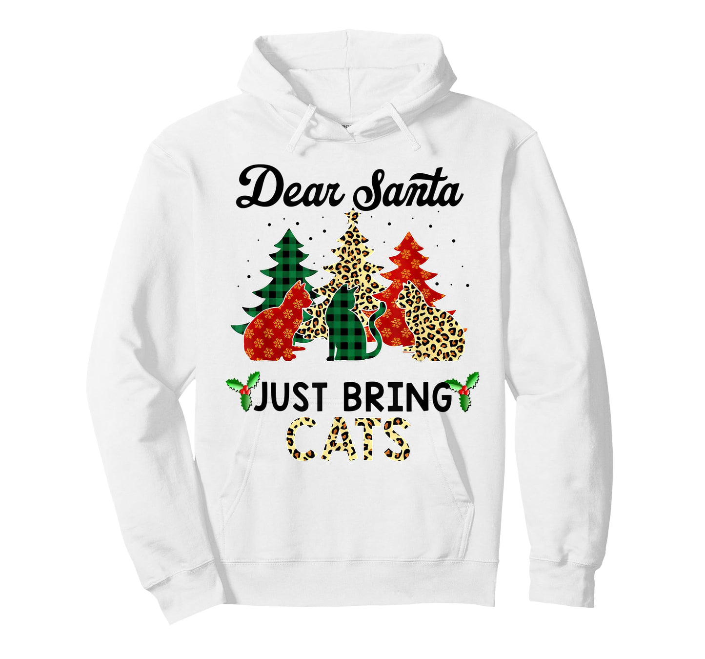 dear santa just bring cats christmas T-Shirt