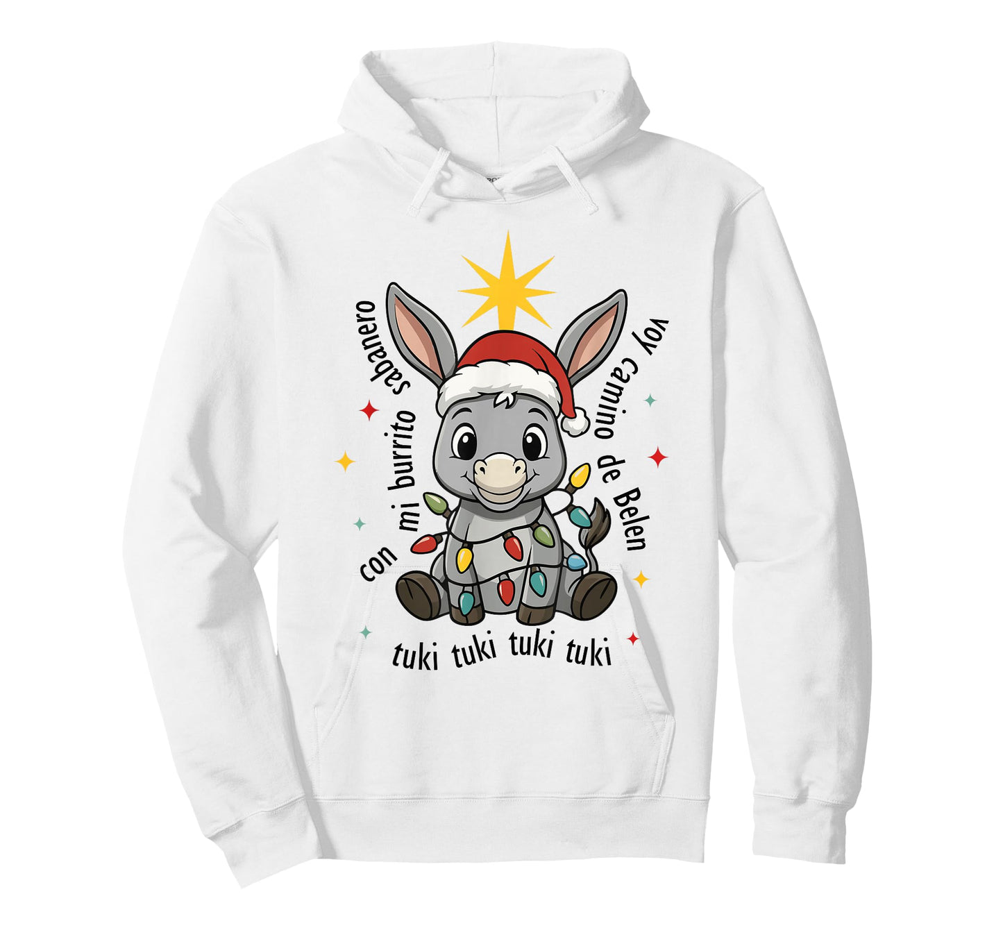 Con Mi Burrito Sabanero Mexican Tuki Tuki Donkey Latino Xmas T-Shirt