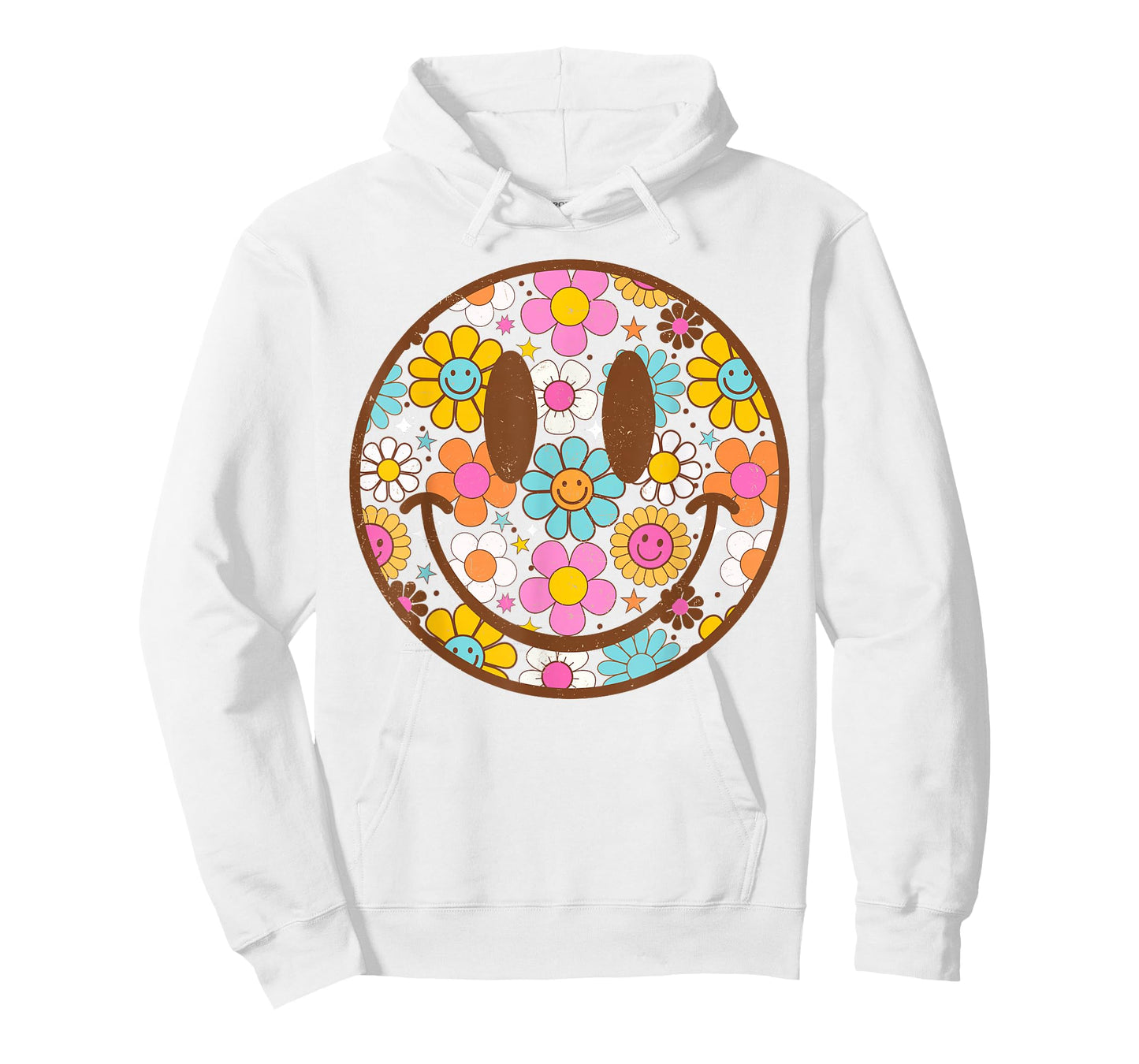 Happy Retro Daisy Smile Face Preppy Aesthetic Men Women Kids T-Shirt