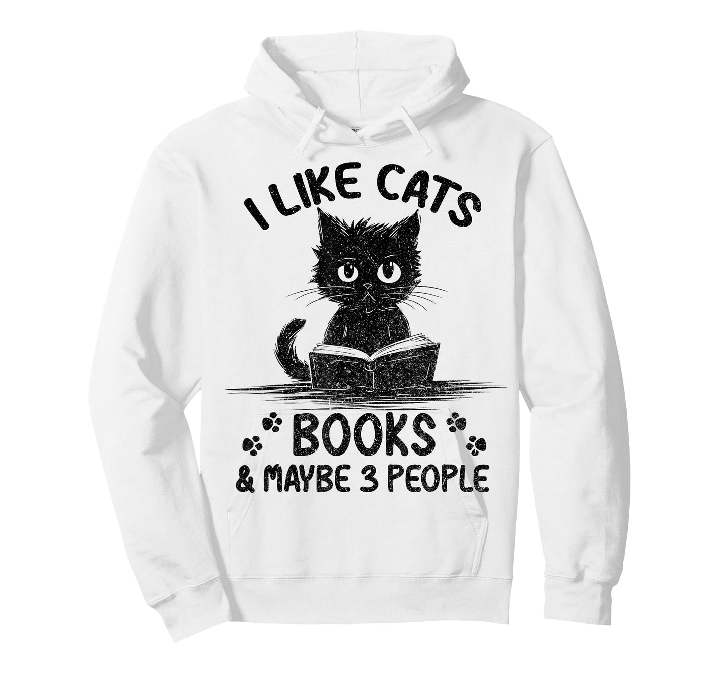 I Like Cats Books And Maybe 3 People Vintage Funny Cat Lover T-Shirt for Men Women