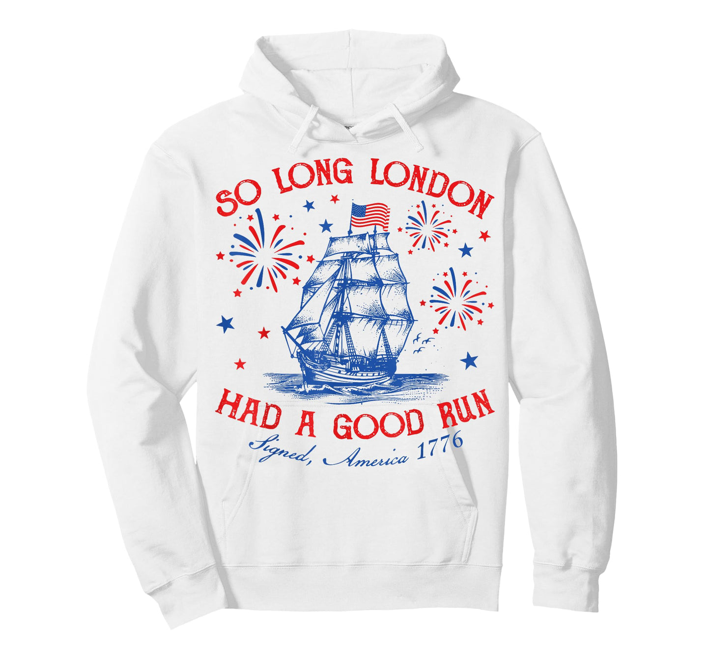 So Long London Had A Good Run Funny Vintage 4th Of July T-Shirt