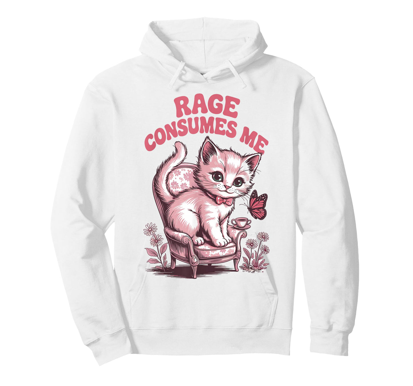 Rage Consumes Me Funny Cat Meme T-Shirt