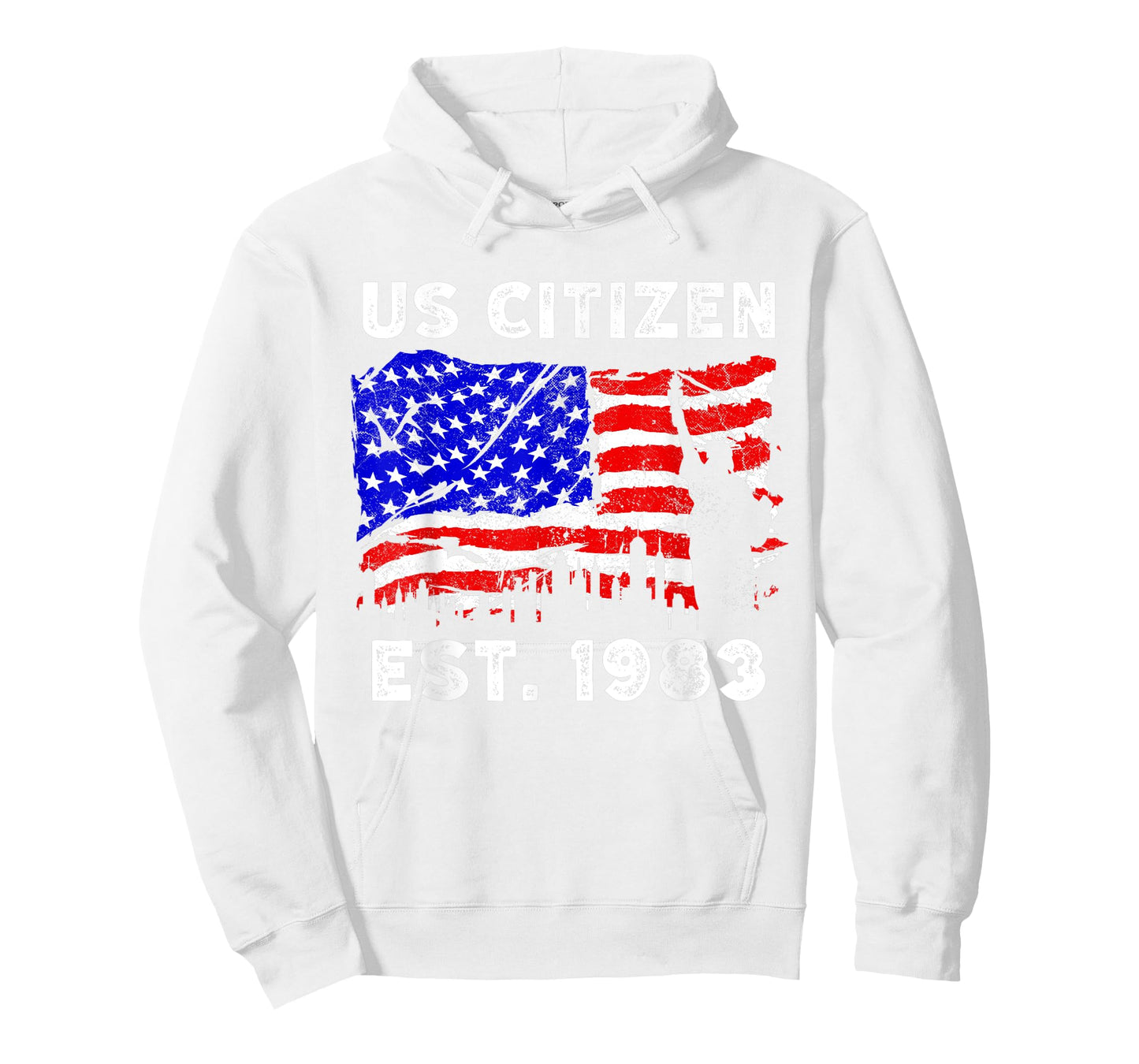 Proud US Citizen Est. Since 1983 For New American USA T-Shirt