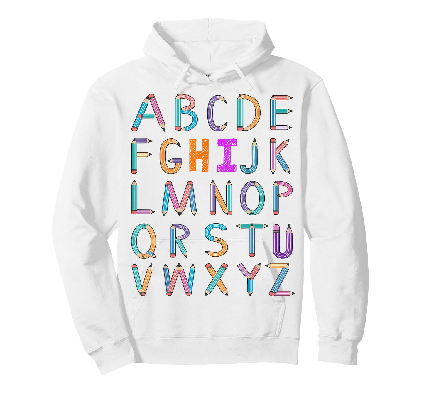 Back to School Kindergarten Alphabet ABC Teacher Women Kids T-Shirt