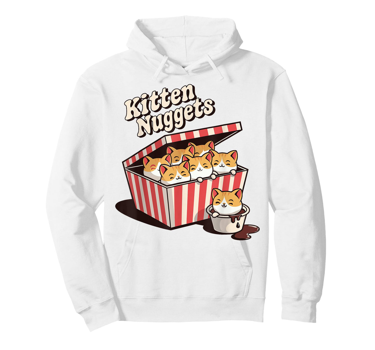 Kitten Nuggets cute Fast Food Pun Cat Owner Cat Lover kids T-Shirt