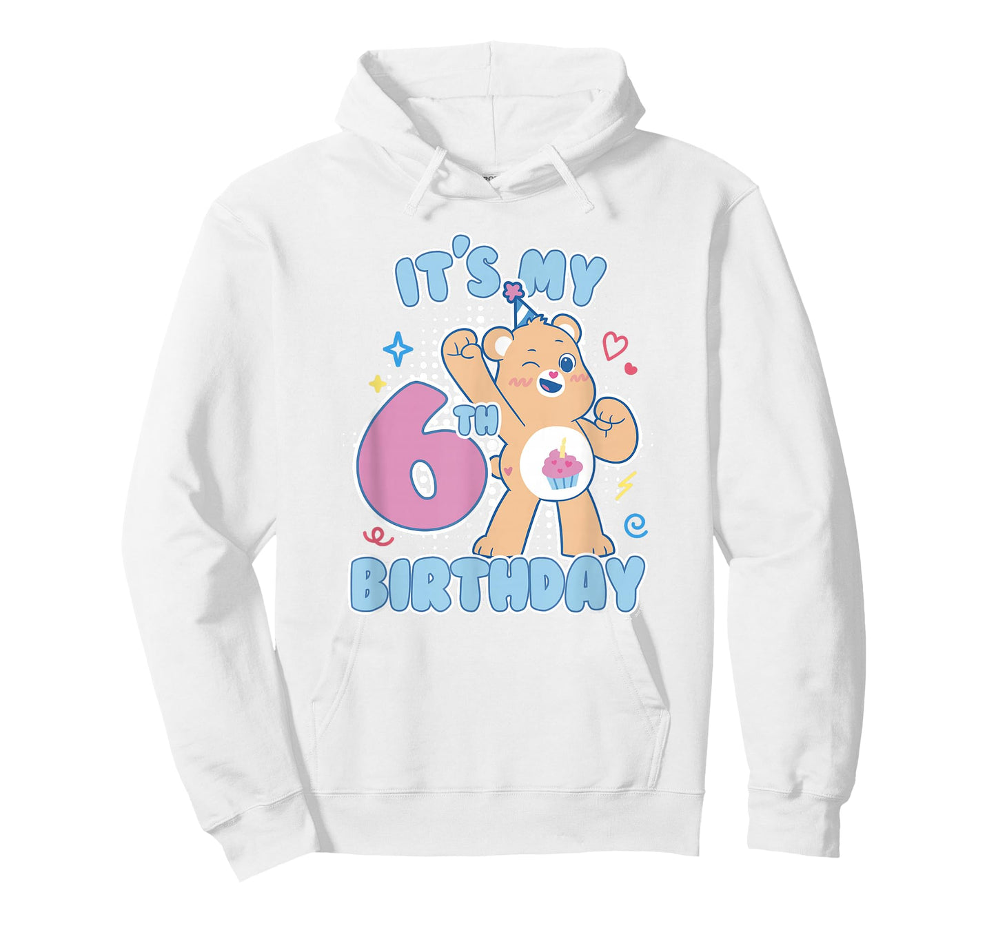 Care Bears Birthday Bear It's My 6th Birthday Celebration T-Shirt