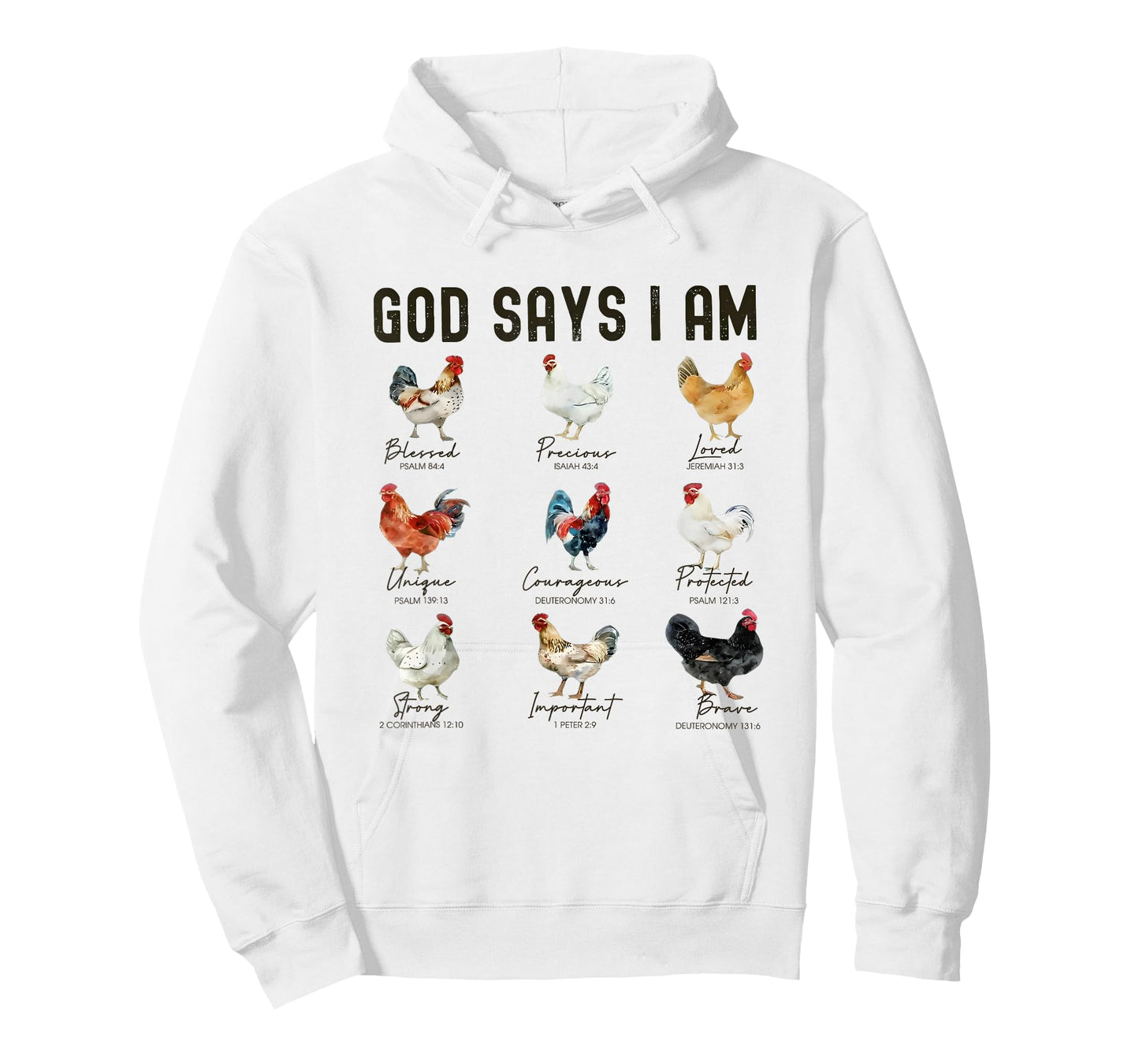 Cute Chicken Lover Farmhouse God Say I Am Chicken T-Shirt