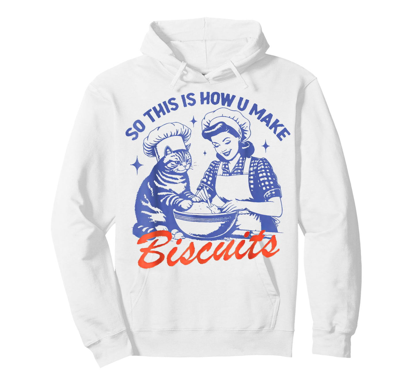 Retro Cat Biscuit So this is how u make biscuits Men Women Kids T-Shirt
