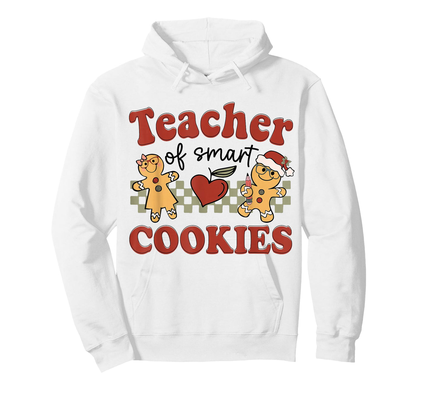 Christmas Teacher of Smart Cookies Baking Gingerbread Man T-Shirt
