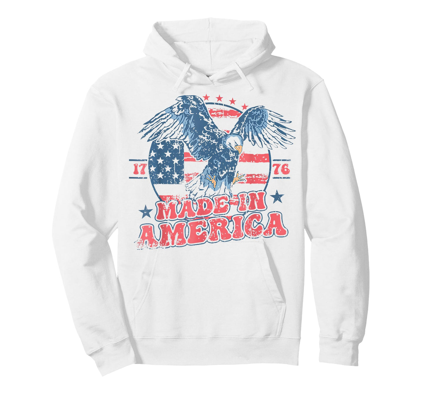 Made in America USA Flag Eagle 4th of July Patriotic Freedom T-Shirt