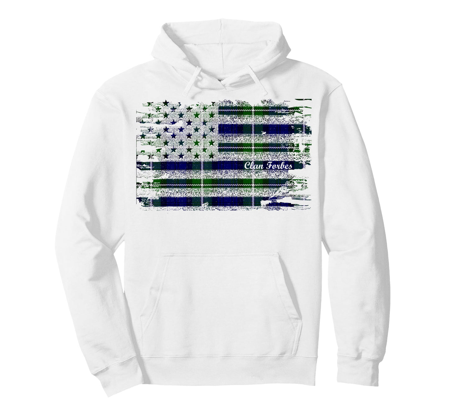 Forbes surname American Flag Scottish Clan Tartan T-Shirt