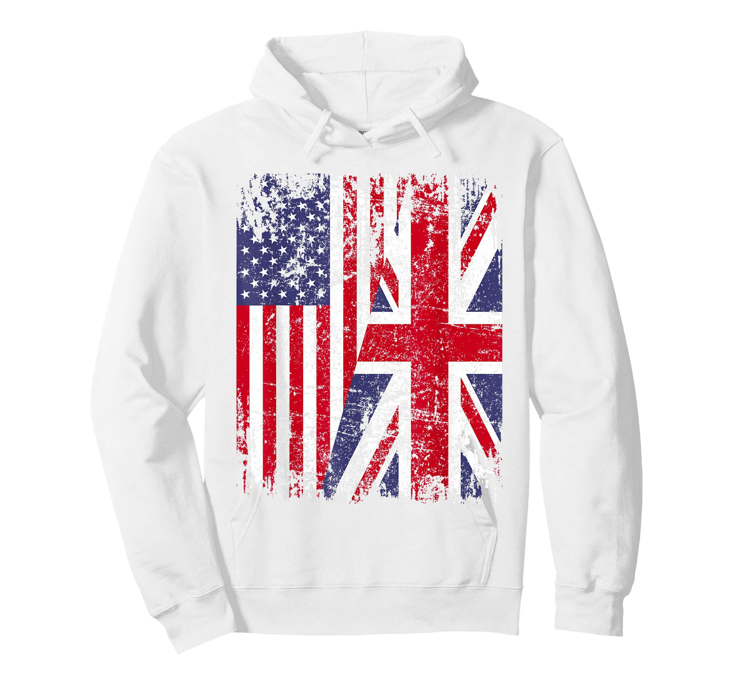 BRITISH ROOTS | Half American Flag | BRITAIN UK T-Shirt