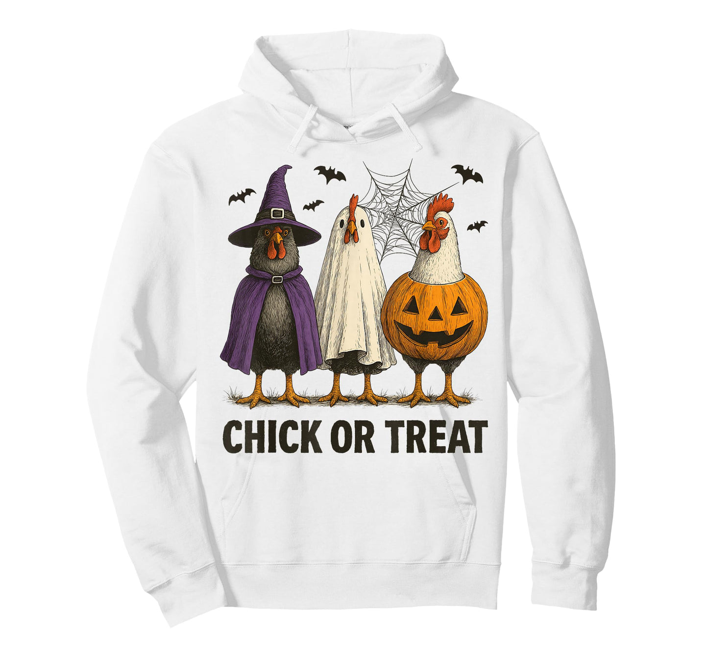 Chicken Chick Or Treat Funny Halloween Costume Farmer T-Shirt