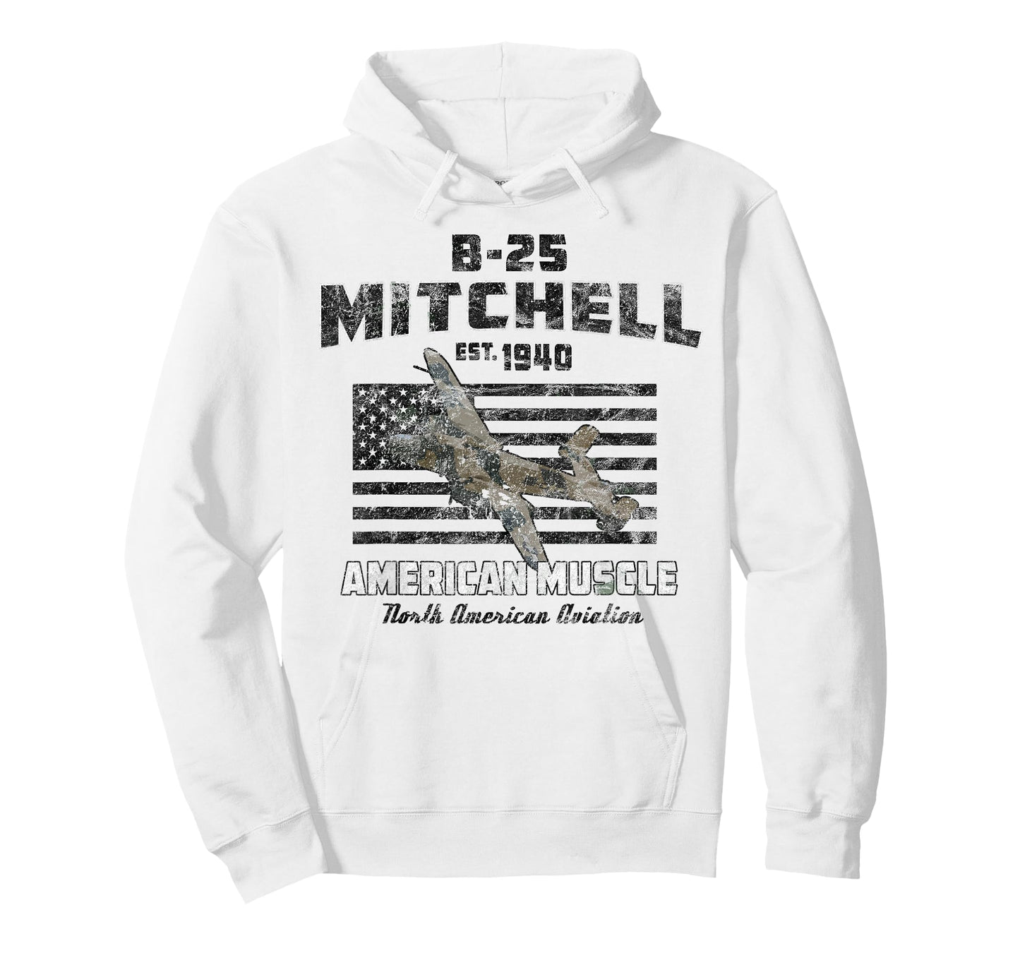 B-25 Mitchell WWII Bomber American Muscle Vintage T-Shirt
