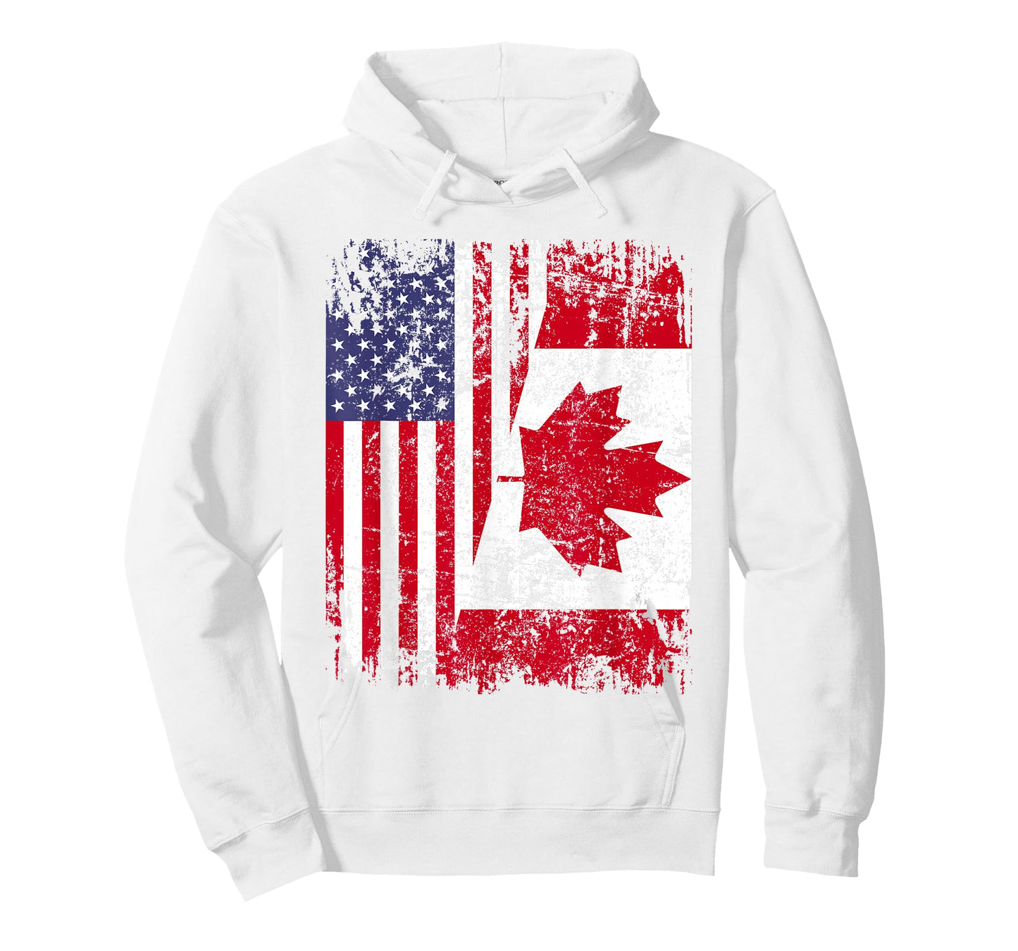 Canadian Roots | Half American Flag | Canada T-Shirt