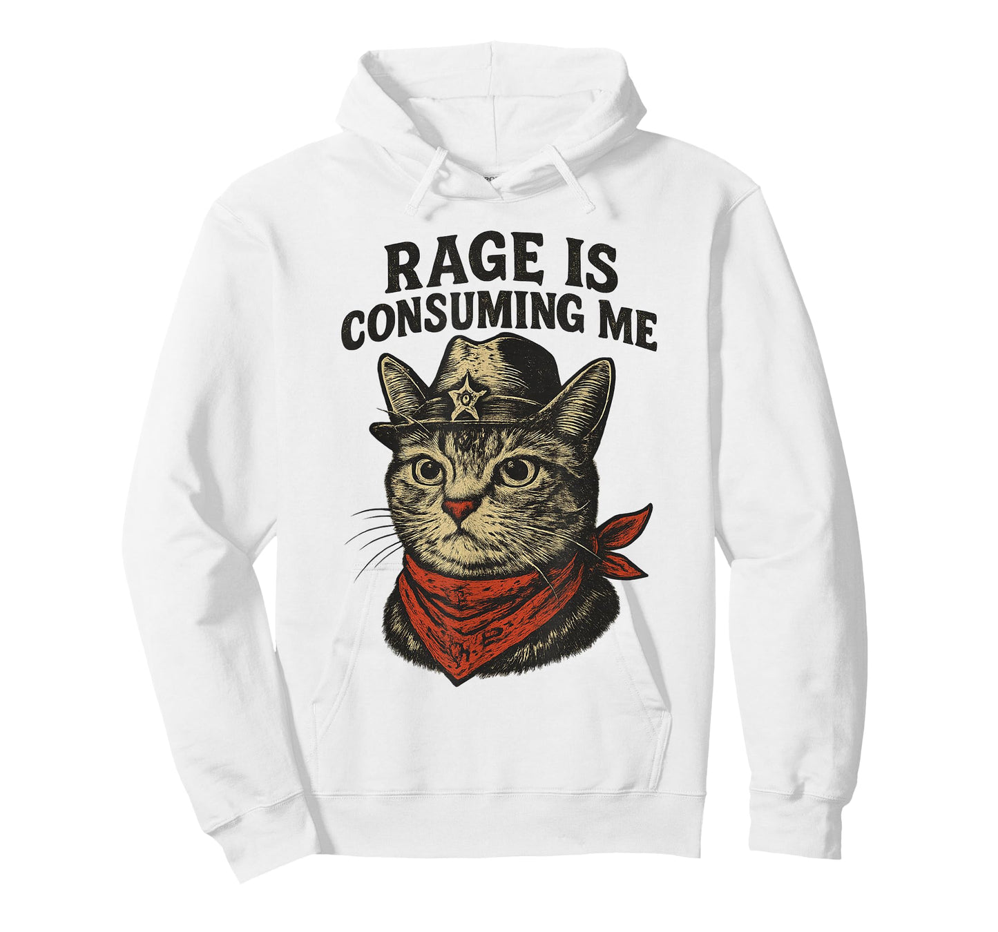 Rage Is Consuming Me Silly Cat Meme Funny Feline Men Women Kids T-Shirt