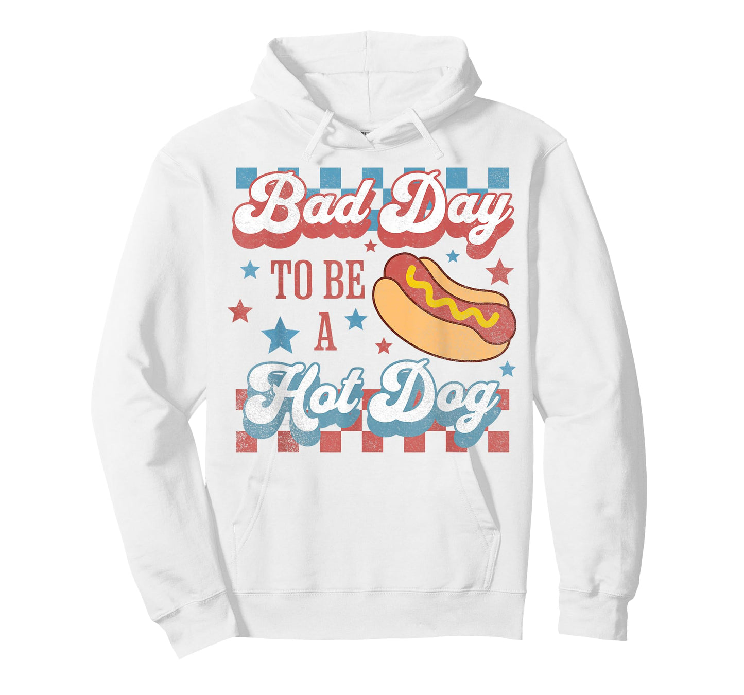 Bad Day to Be A Hot Dog Funny Hot Dog 4th of July Patriotic T-Shirt