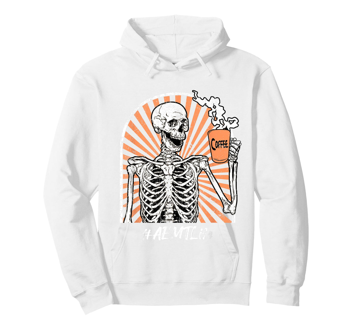 AEMT Life Coffee Skeleton Exhausted Funny T-Shirt
