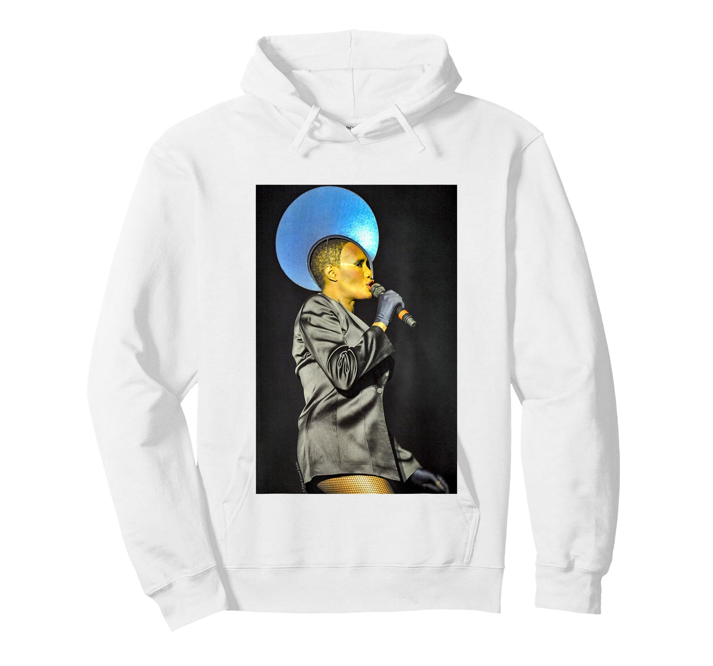 Grace Jones Blue Headdress By Everard Smith T-Shirt