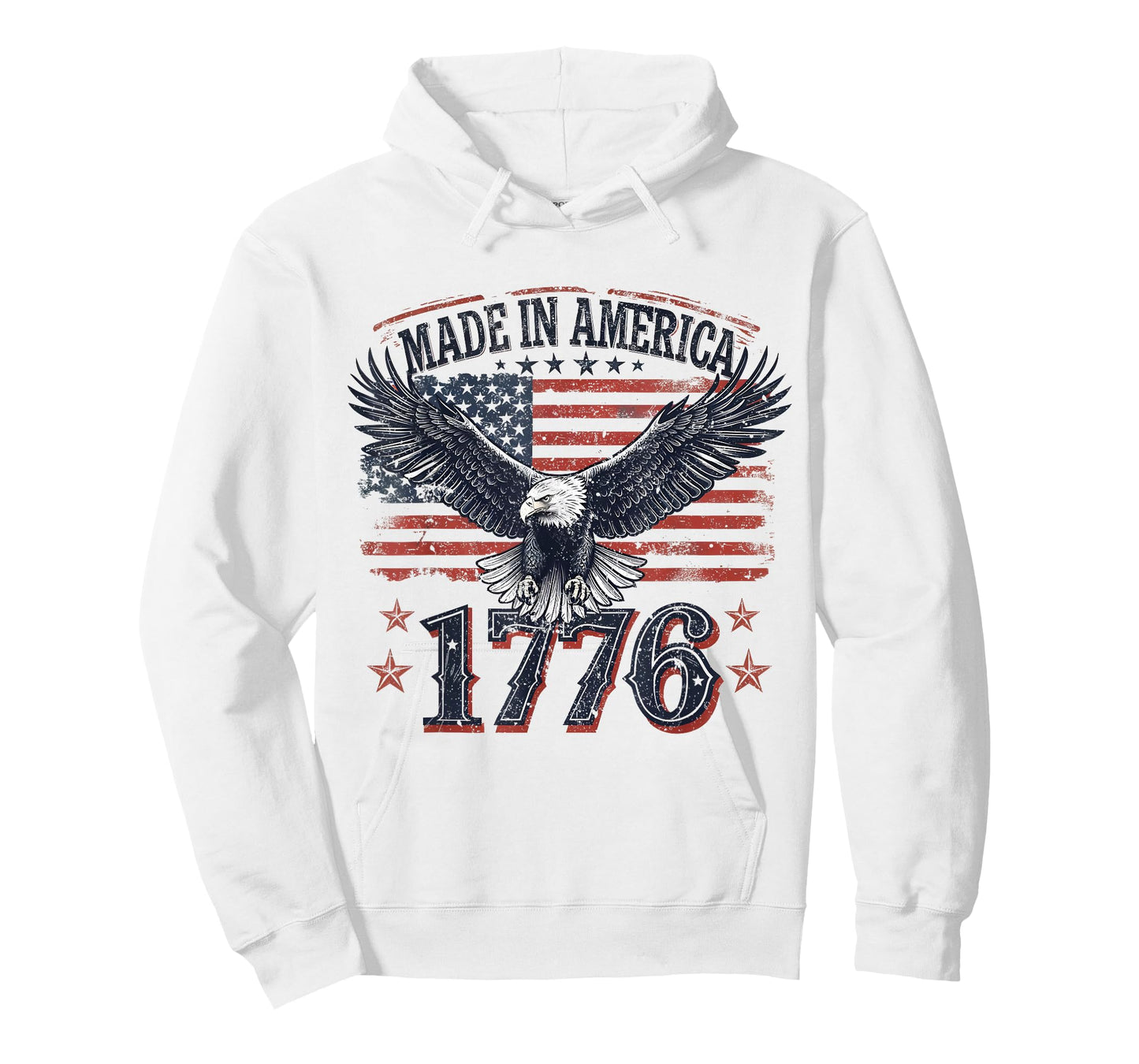 Made in America 1776 Eagle USA Patriotic 4th of July T-Shirt
