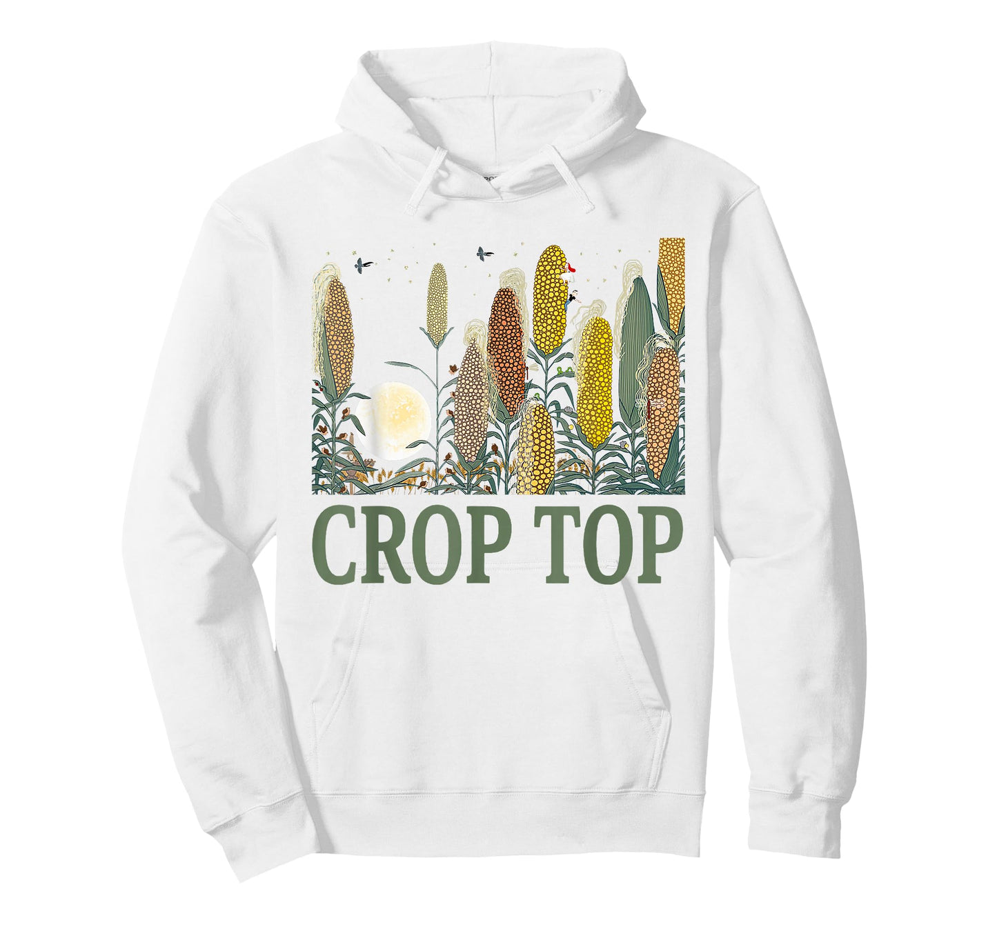 Crop Top Corn Farm Life Midwest Sarcasm T-Shirt