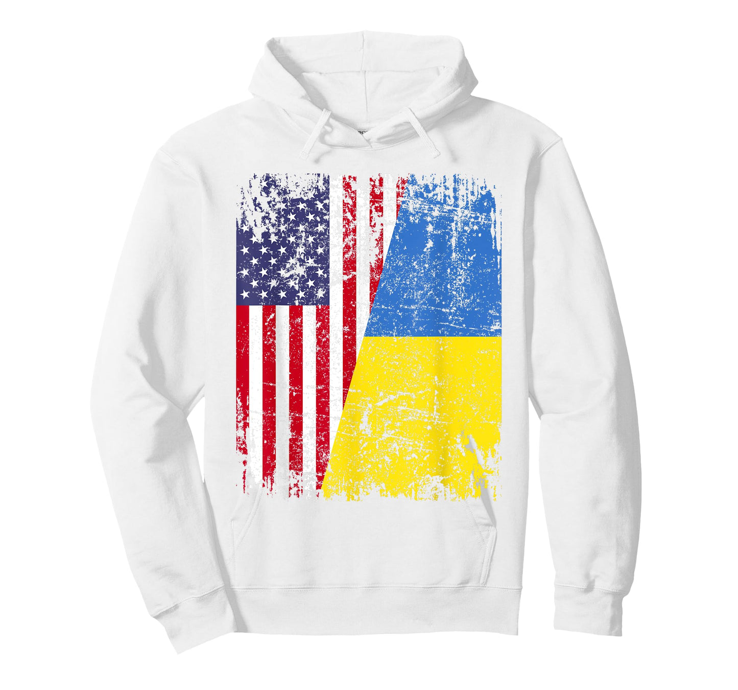 UKRAINIAN ROOTS | Half American Flag | UKRAINE T-Shirt