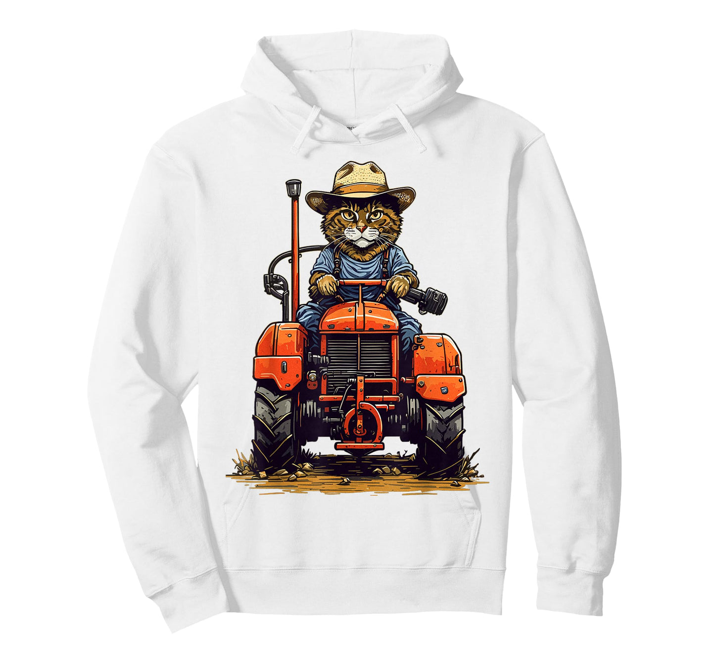 Funny Farm Tractor Lover Cat Farmer Life Cat Driving Tractor T-Shirt