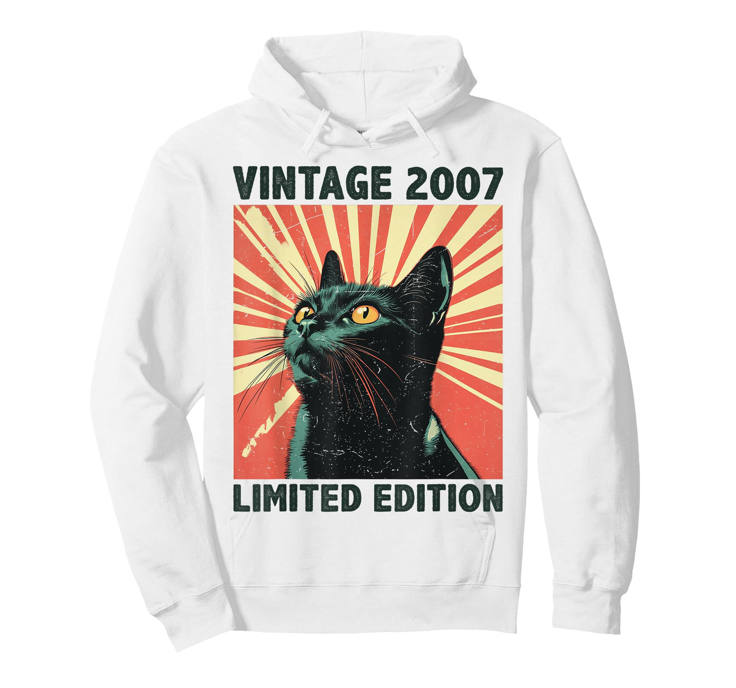 18 Years Old Gift Vintage 2007 Cat Lover 18th Birthday Retro T-Shirt for Men Women Kids