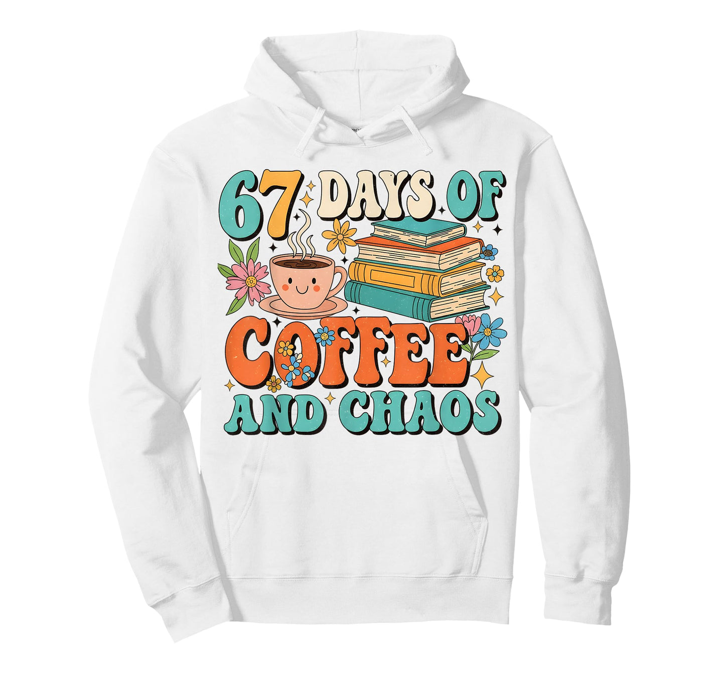 67 Days of Coffee and Chaos Lover Funny 67 Meme Six Seven T-Shirt