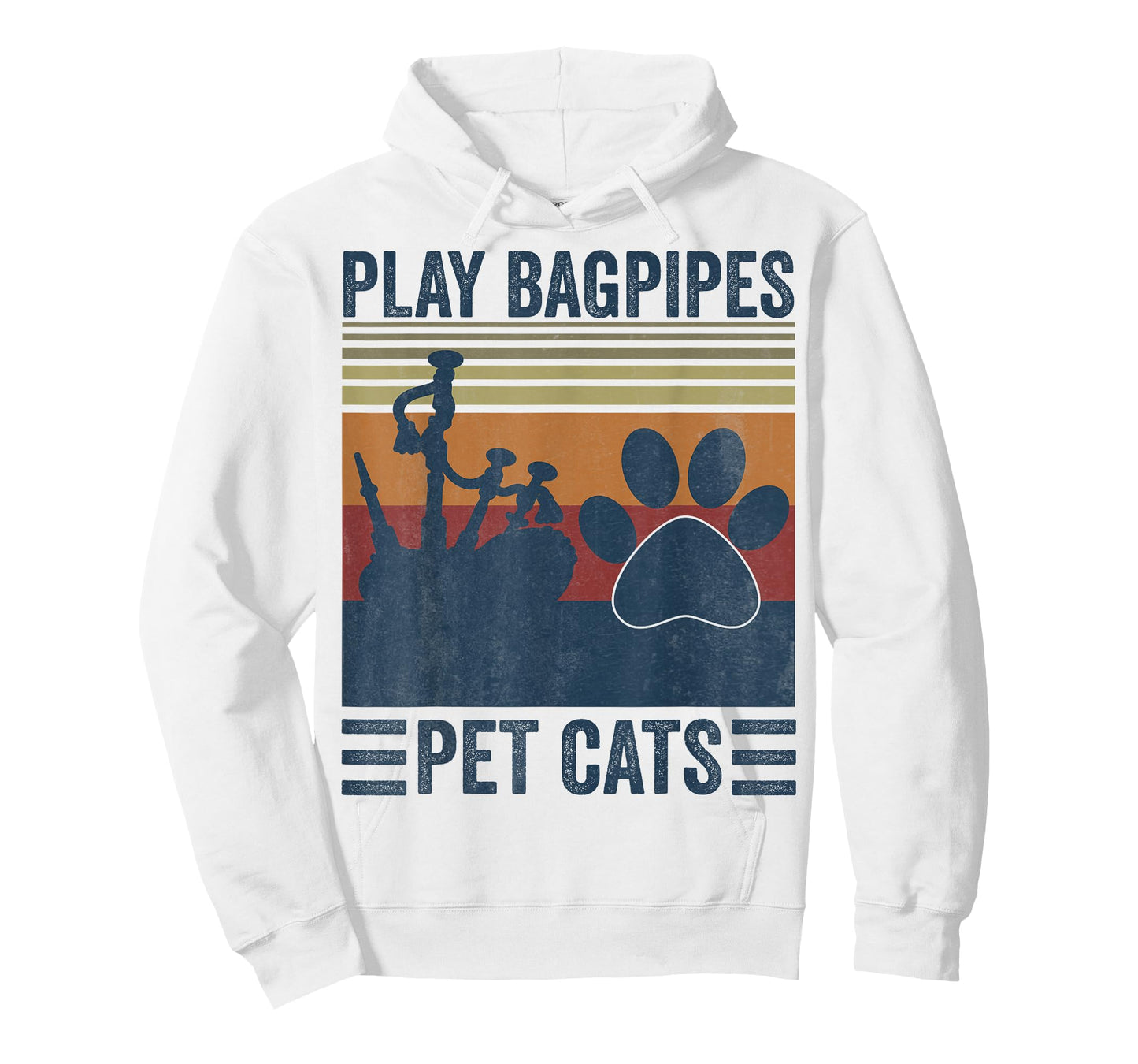 Funny Cat lover and Bagpipe Player - Pet Cats Play Bagpipes T-Shirt
