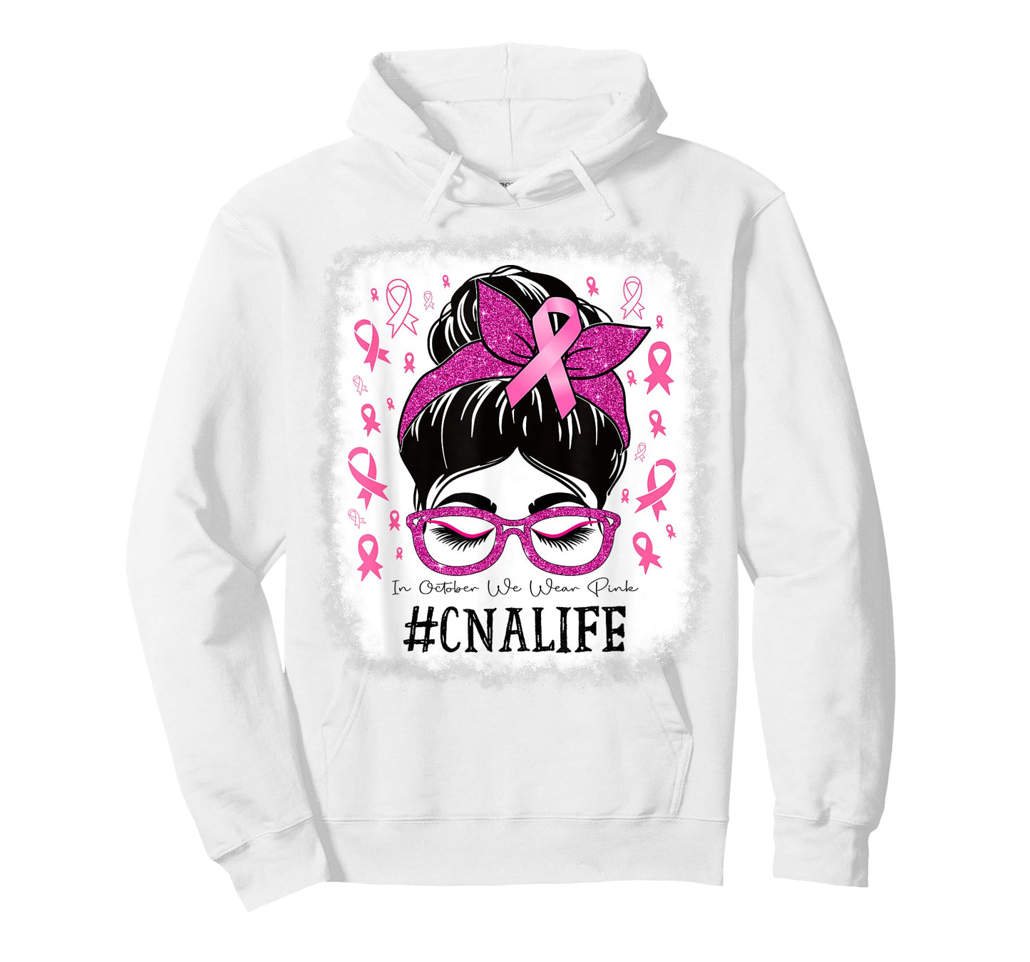 CNA Certified Nursing Assistant Breast Cancer Awareness T-Shirt