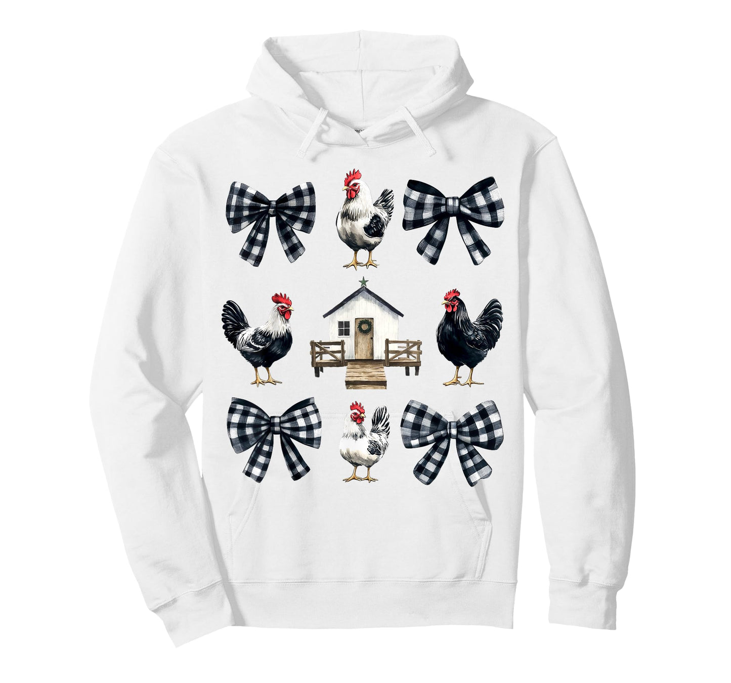 Chicken Farm Funny Aesthetic Bows Clothing Girly Womens Unisex-Kids Unisex-Adults T-Shirt Grey Small Chicken Coquette Bows Design Classic Fit