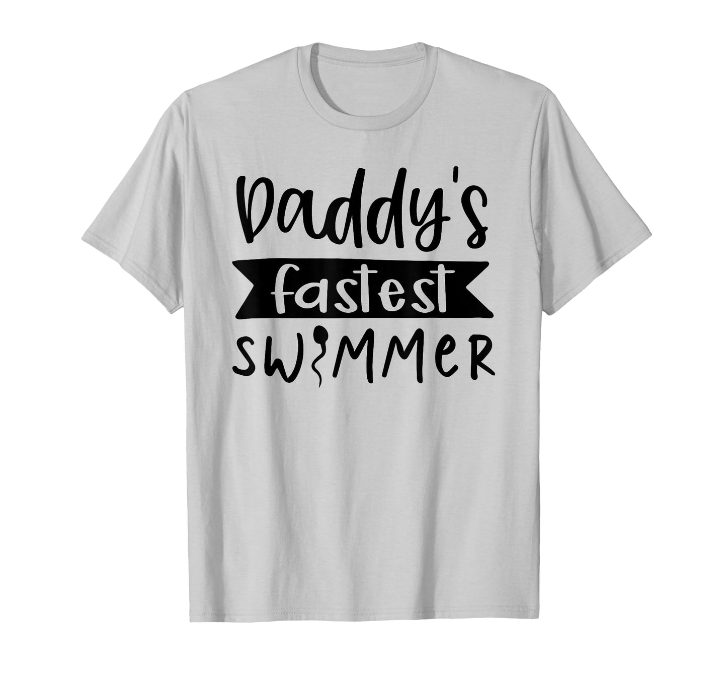 Kids boys girls daddy's fastest swimmer Fathers Day birthday T-Shirt