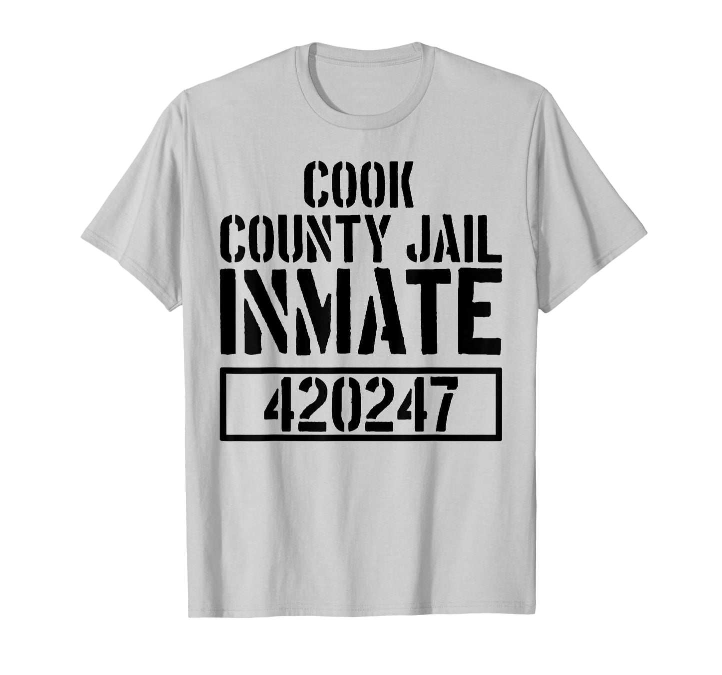 Cook County Jail Inmate T Shirt - Prison Halloween Costume T-Shirt