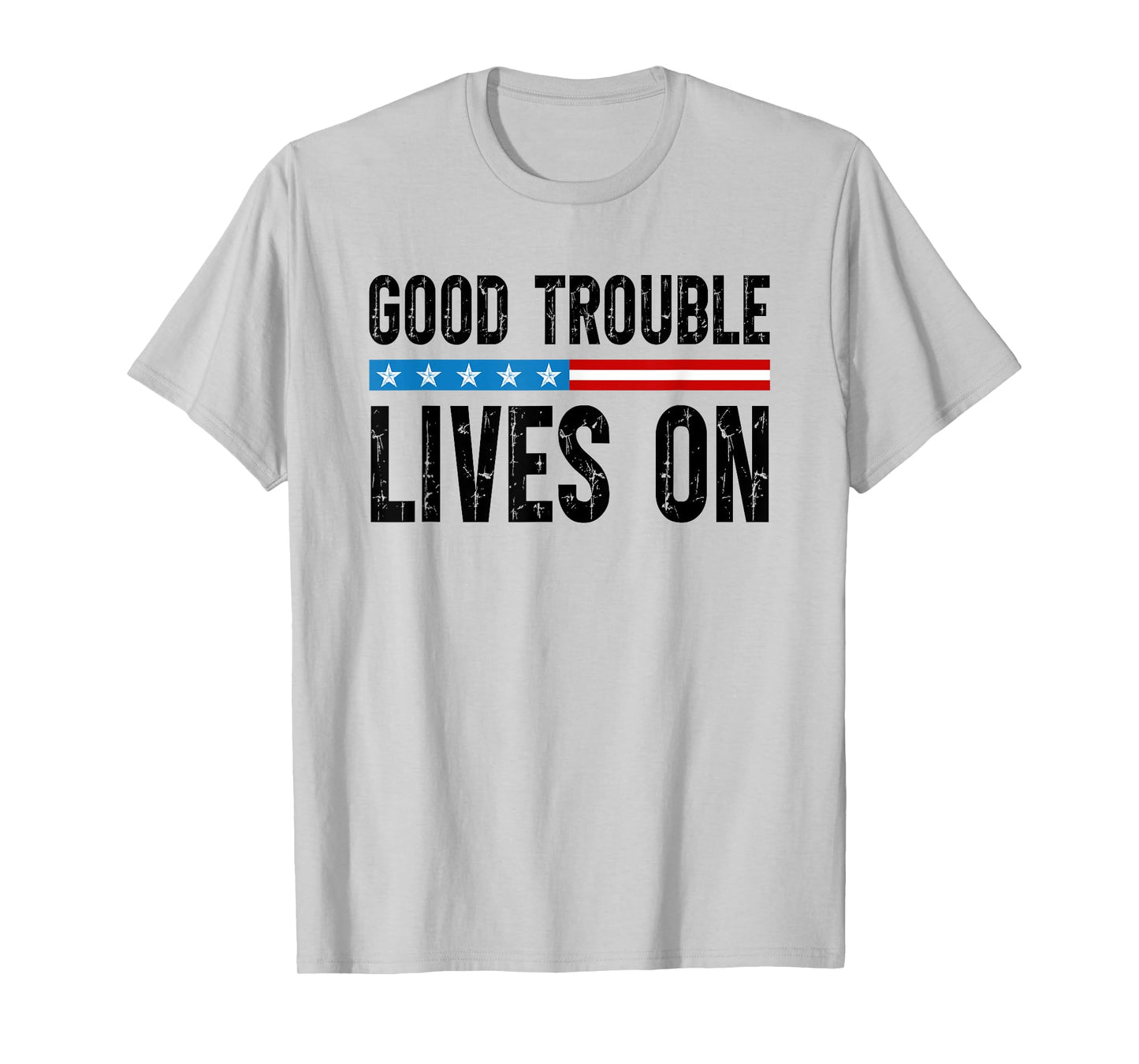 Good Necessary Trouble Lives On Rainbow USA Flag Resistance T-Shirt