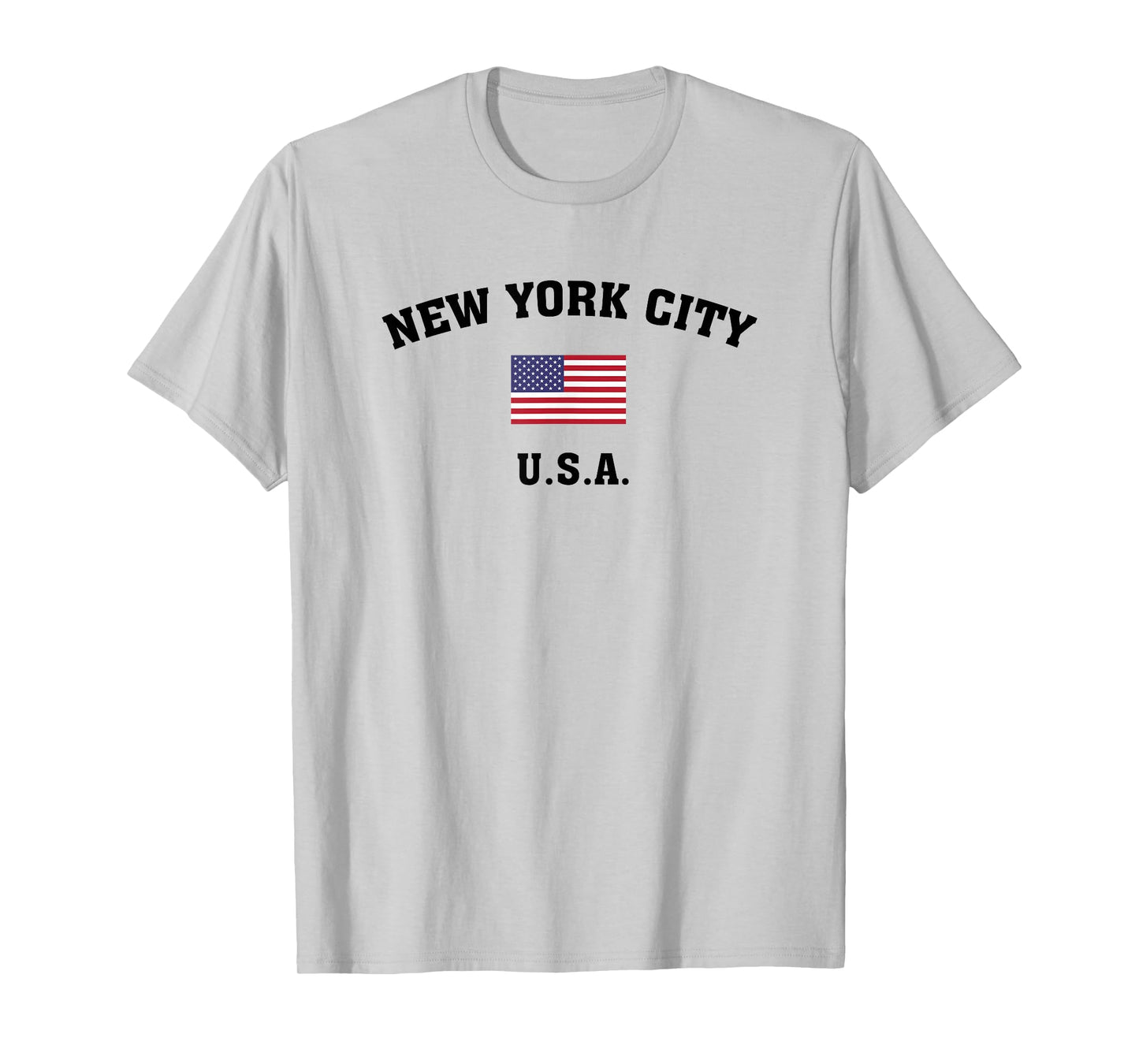 New York City USA with American Flag T Shirt T-Shirt